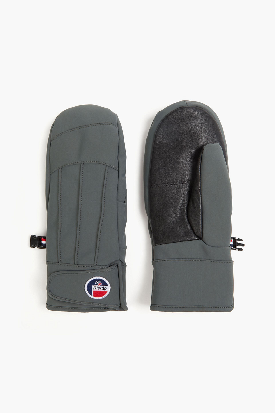 Pintucked stretch-shell mittens