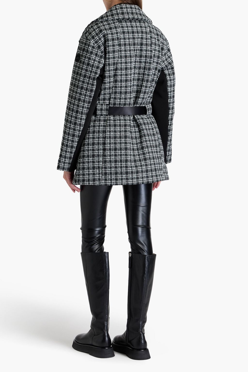 FUSALP Belted tweed jacket