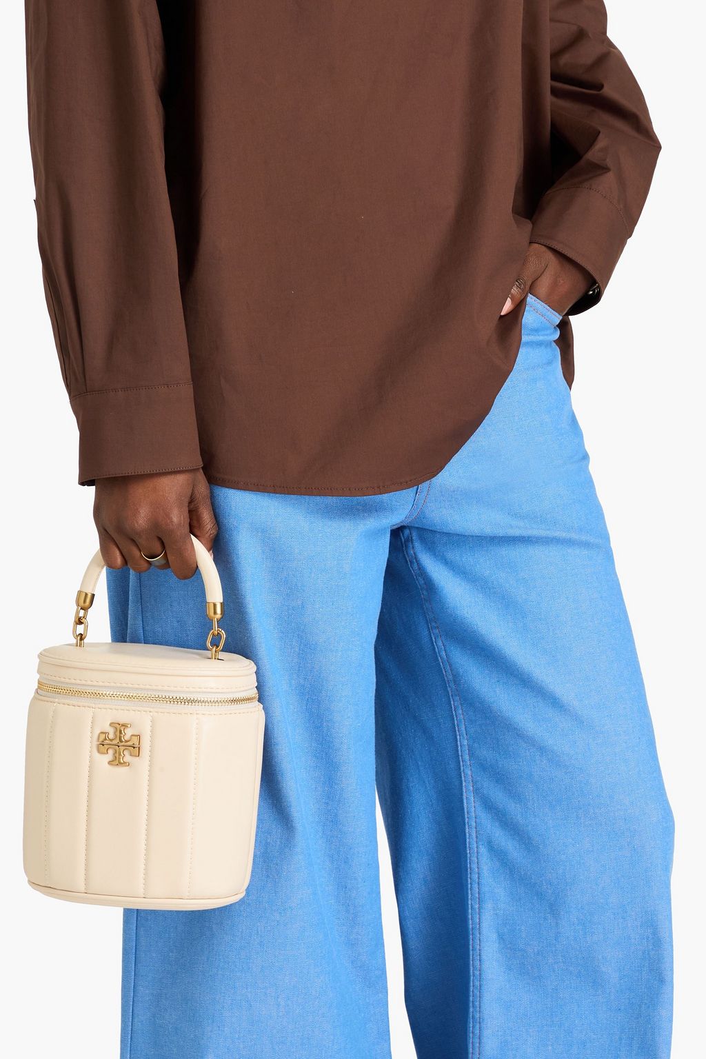 TORY BURCH Kira quilted leather tote