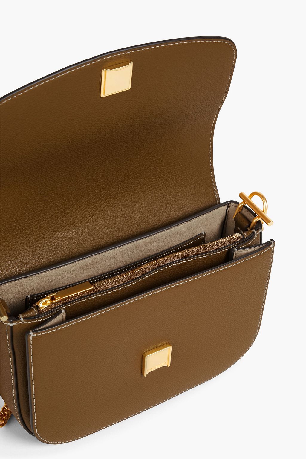 TORY BURCH Robinson pebbled-leather shoulder bag