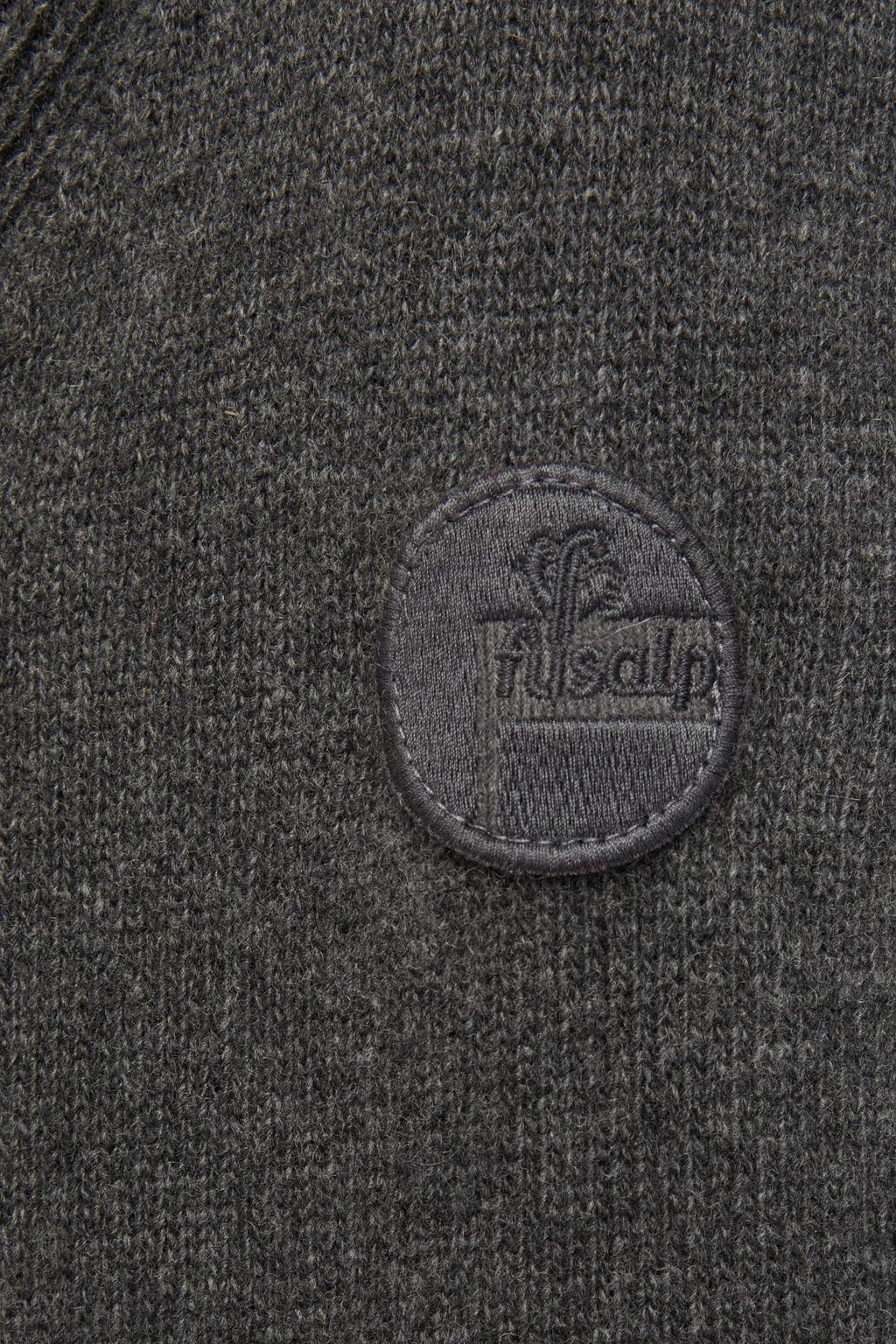 FUSALP كنزة رياضية بياقة عالية من مزيج الكشمير والصوف بنمط ميلانج