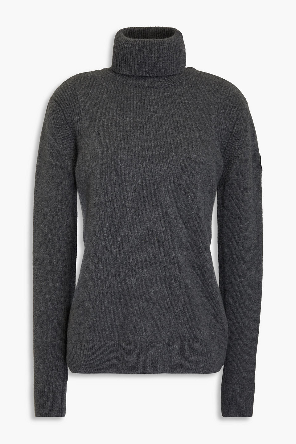 Fusalp Mélange Wool And Cashmere-blend Turtleneck Sweater In Dark Gray