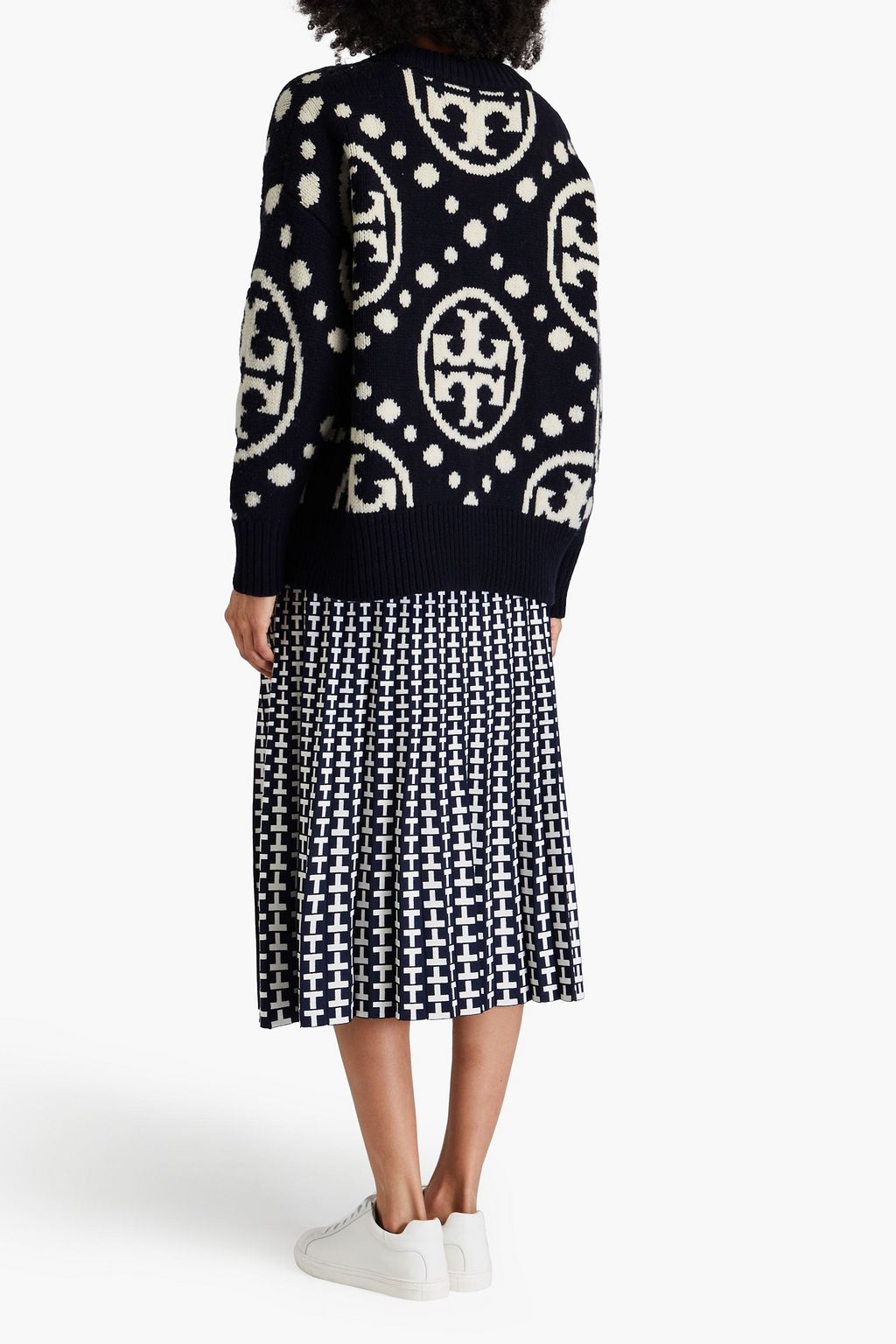 TORY SPORT Wool-jacquard sweater