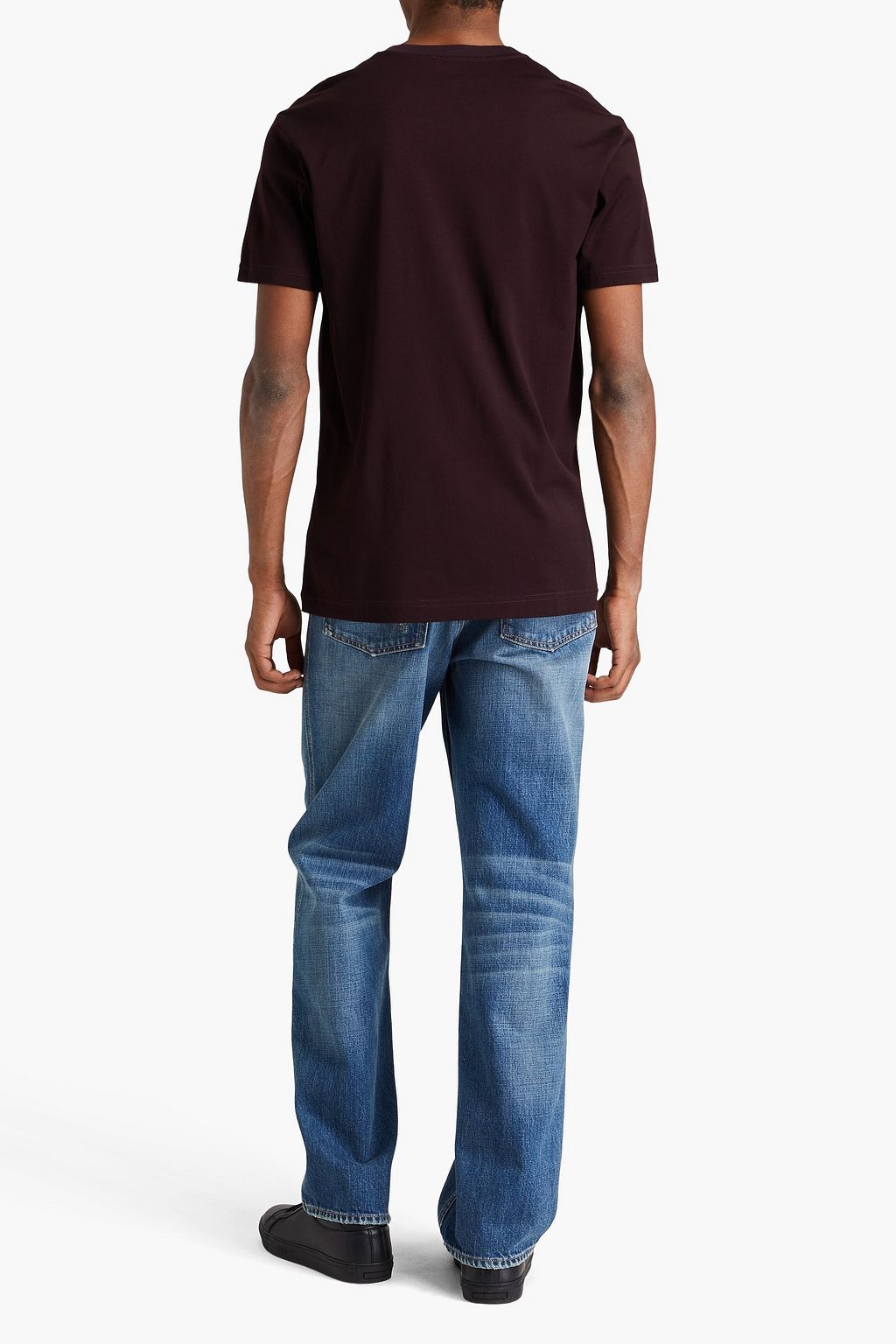 DOLCE&GABBANA Embroidered cotton-jersey T-shirt