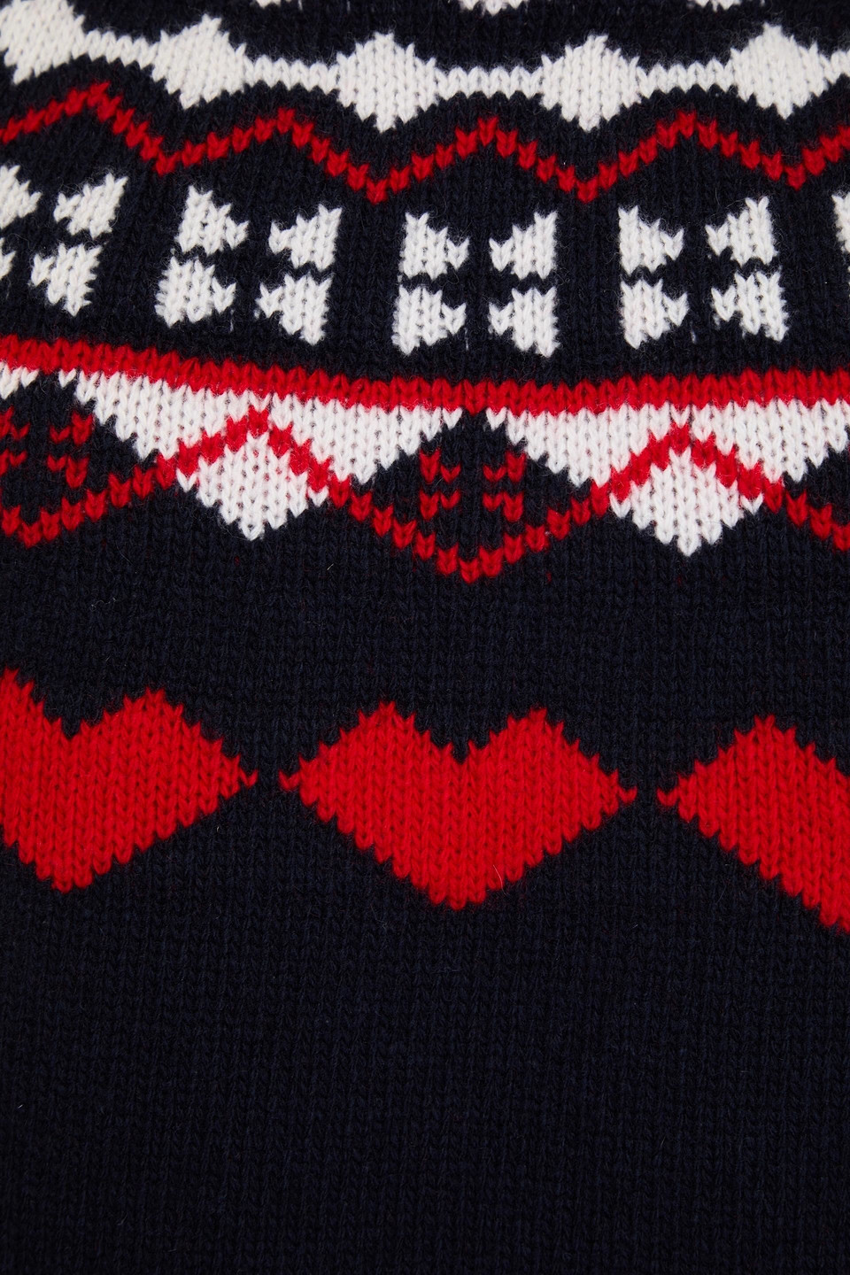 Fusalp Coline Intarsia-knit Wool And Cashmere-blend Sweater In Midnight Blue