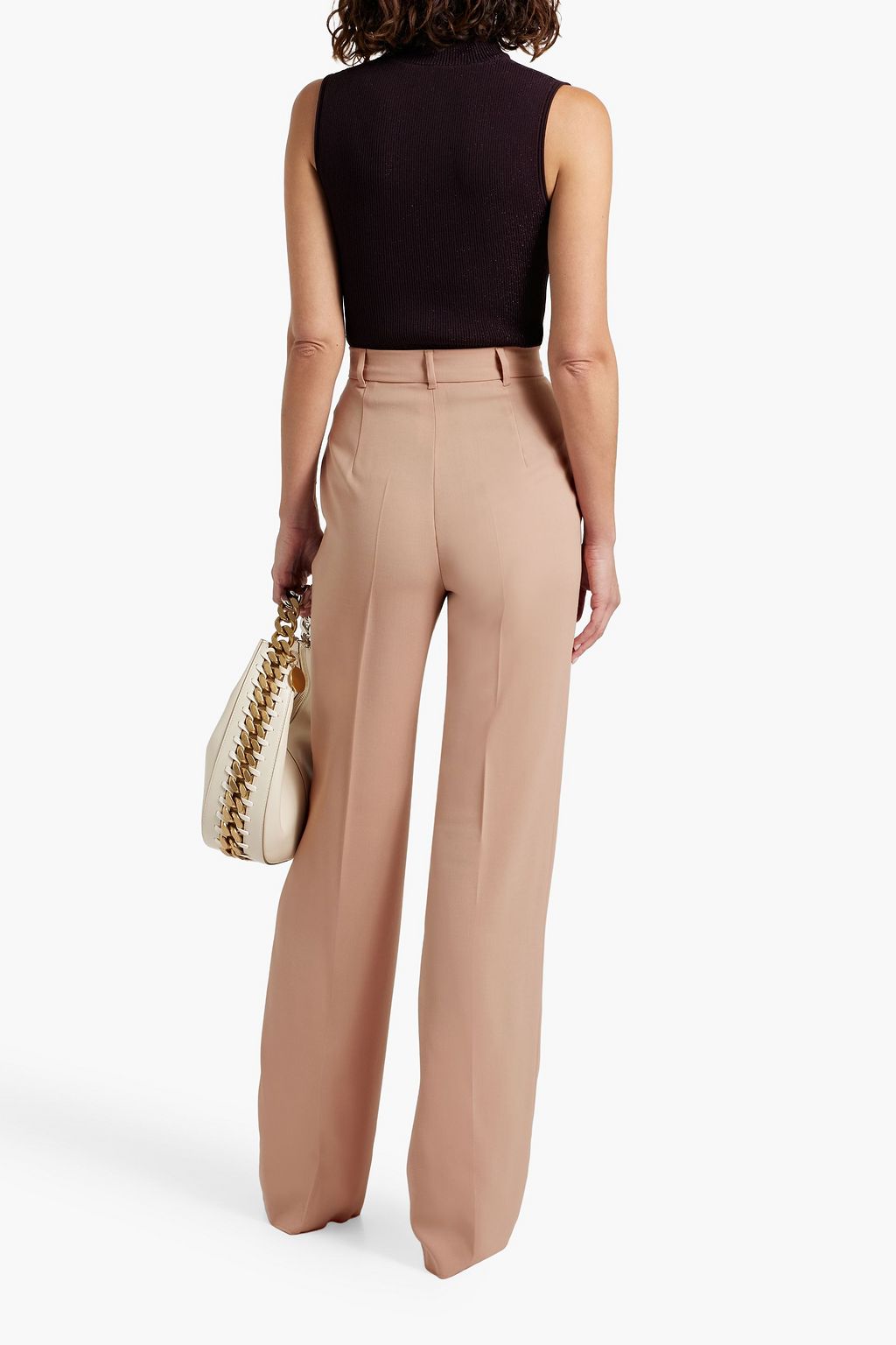 MAX MARA STUDIO Wool-twill straight-leg pants