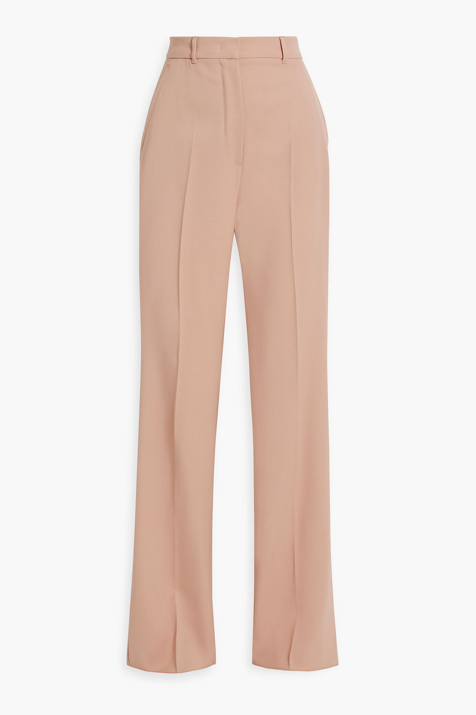 Max Mara Wool-twill Straight-leg Pants In Neutral