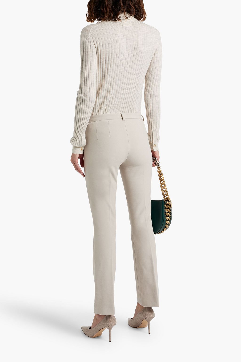 'S MAX MARA Orvieto cotton-blend kick-flare pants