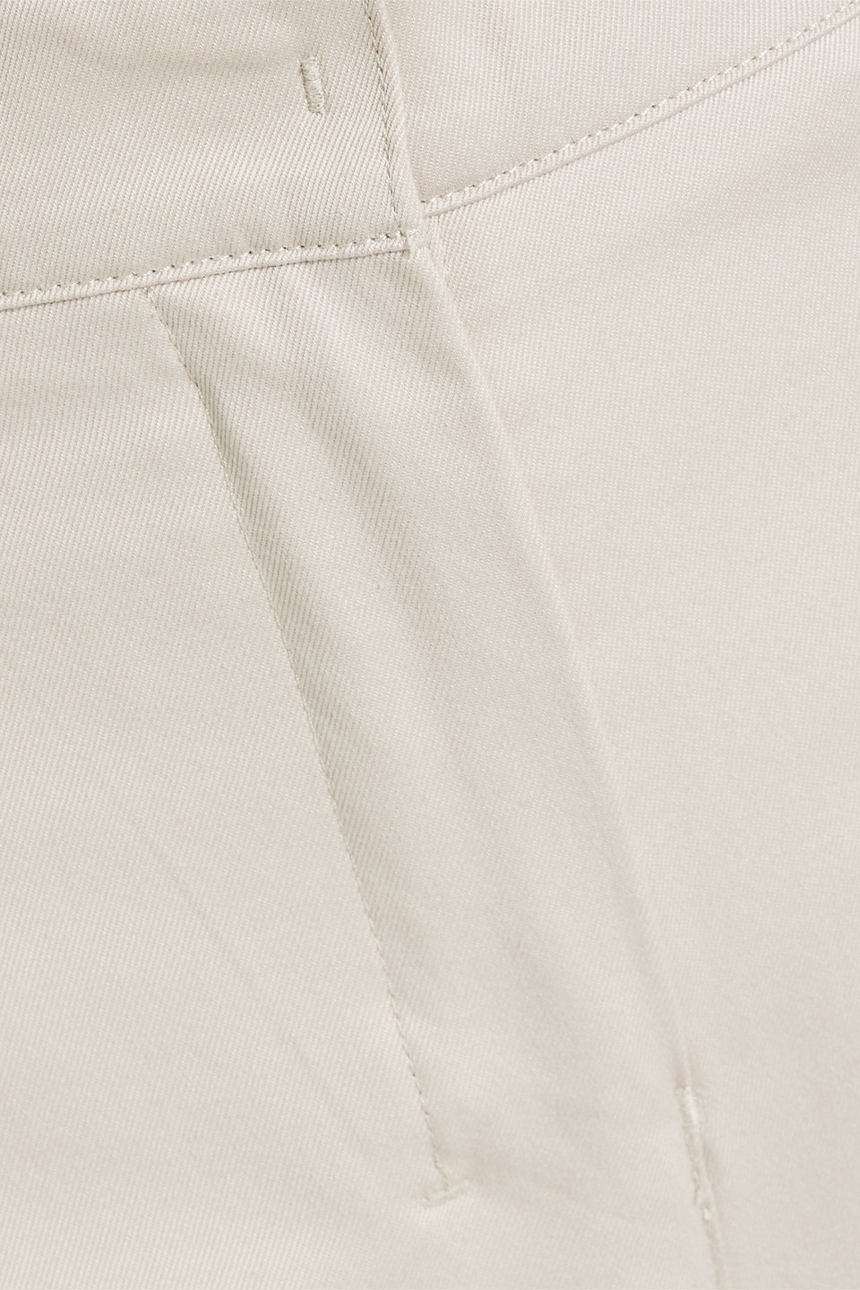 Max Mara Cotton-twill Wide-leg Pants In Beige