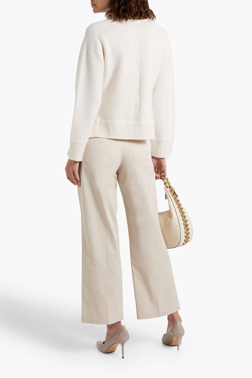 'S MAX MARA Cotton-twill wide-leg pants