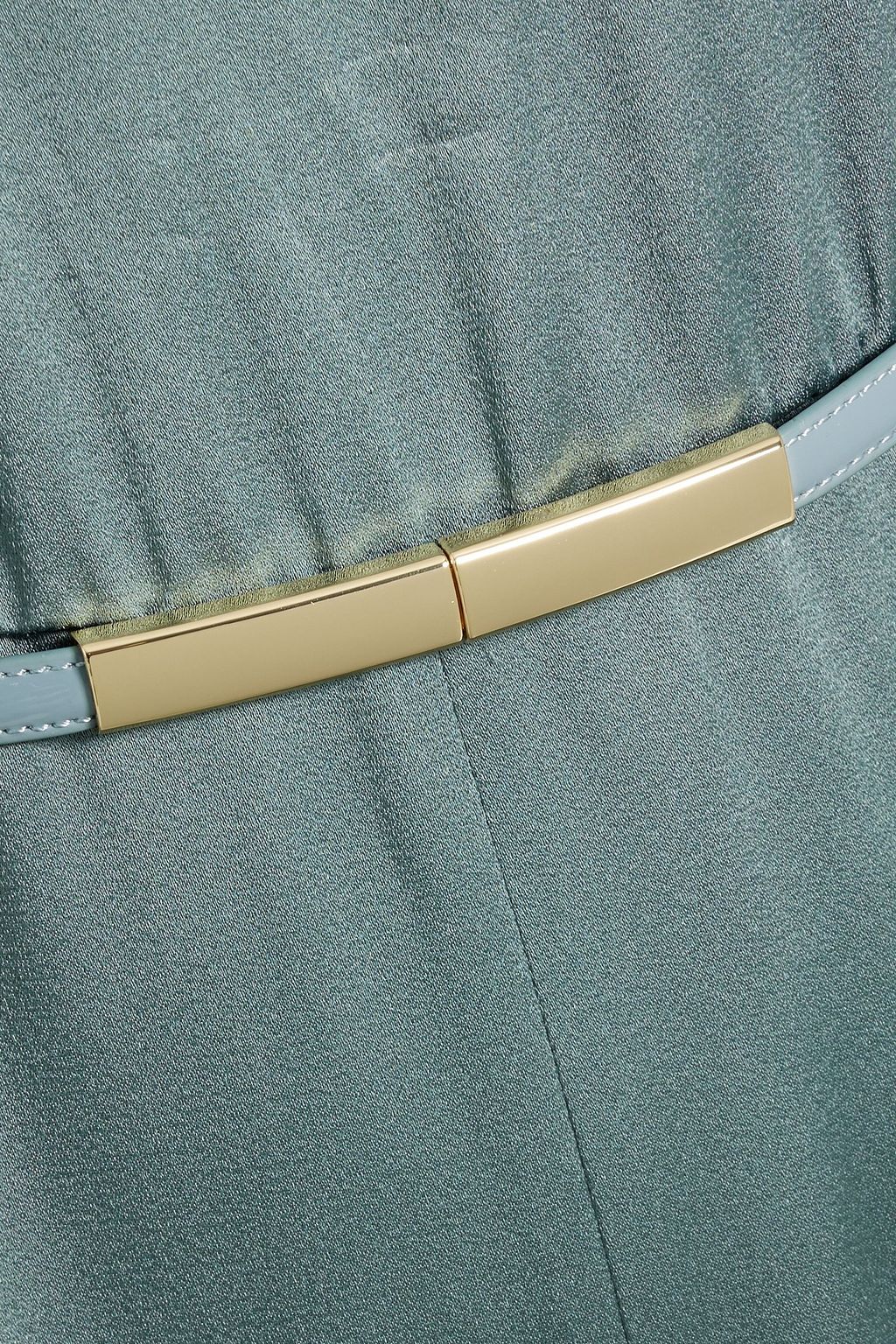 MAX MARA STUDIO Belted satin-crepe jumpsuit