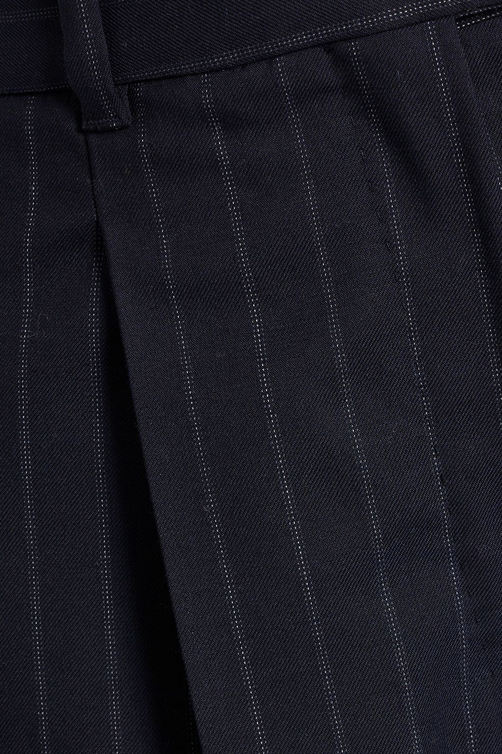 MAX MARA STUDIO Pinstriped wool-blend flared pants