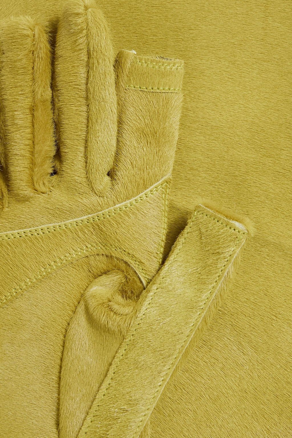 RICK OWENS Calf hair gloves