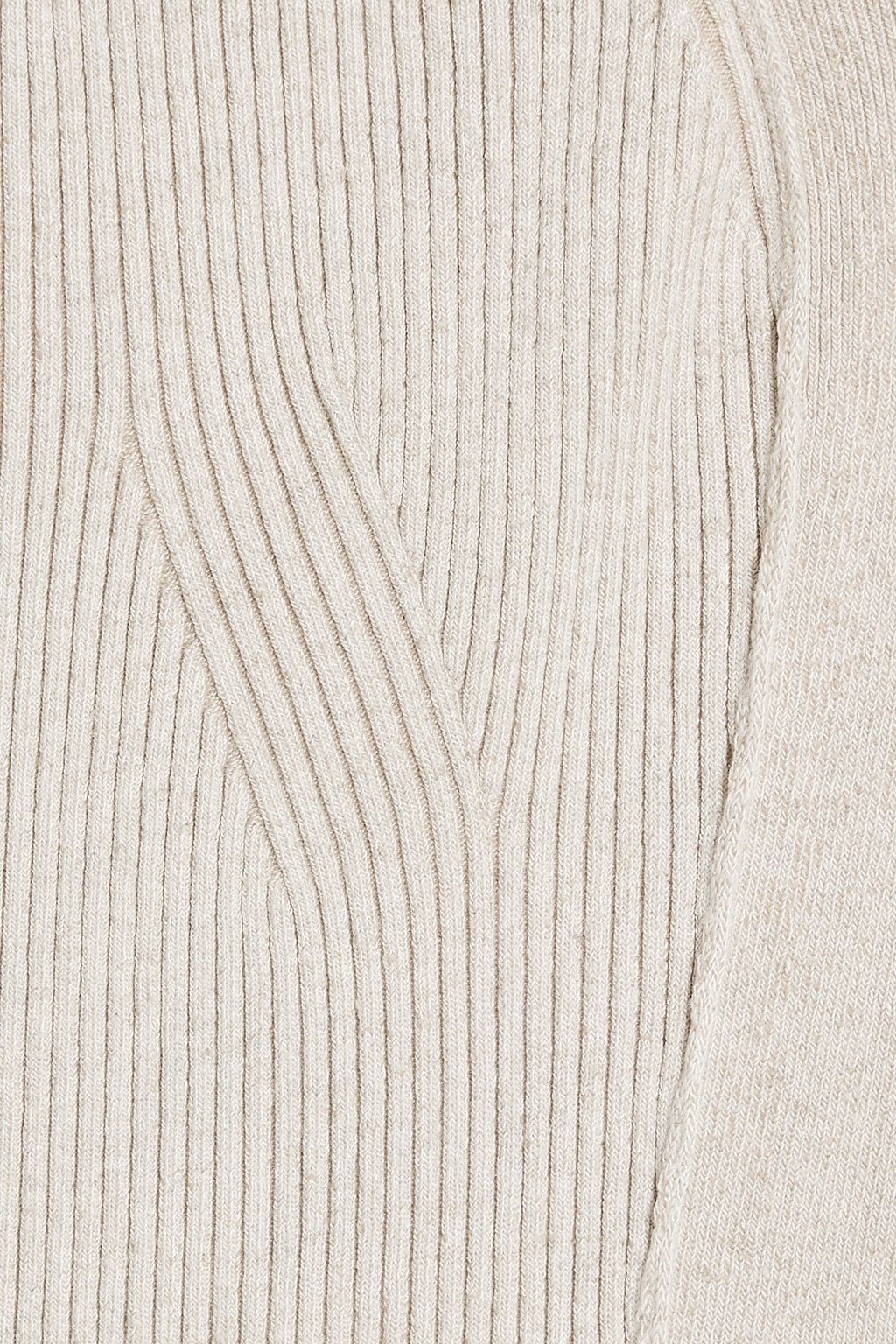 JACQUEMUS Midikleid aus Rippstrick mit Cut-outs
