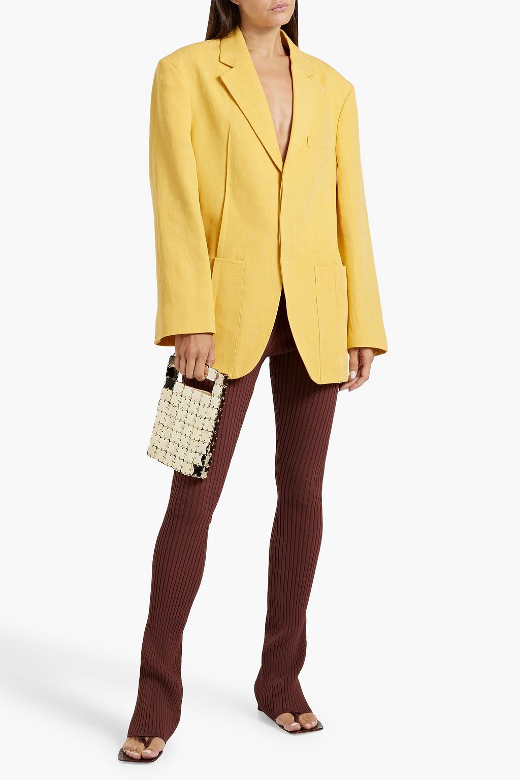 JACQUEMUS بليزر من مزيج الكتّان