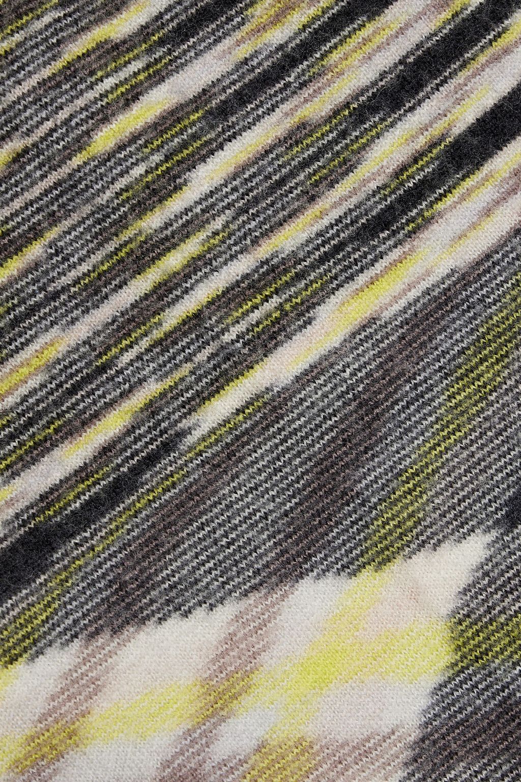 MISSONI Space-dyed knitted straight-leg pants