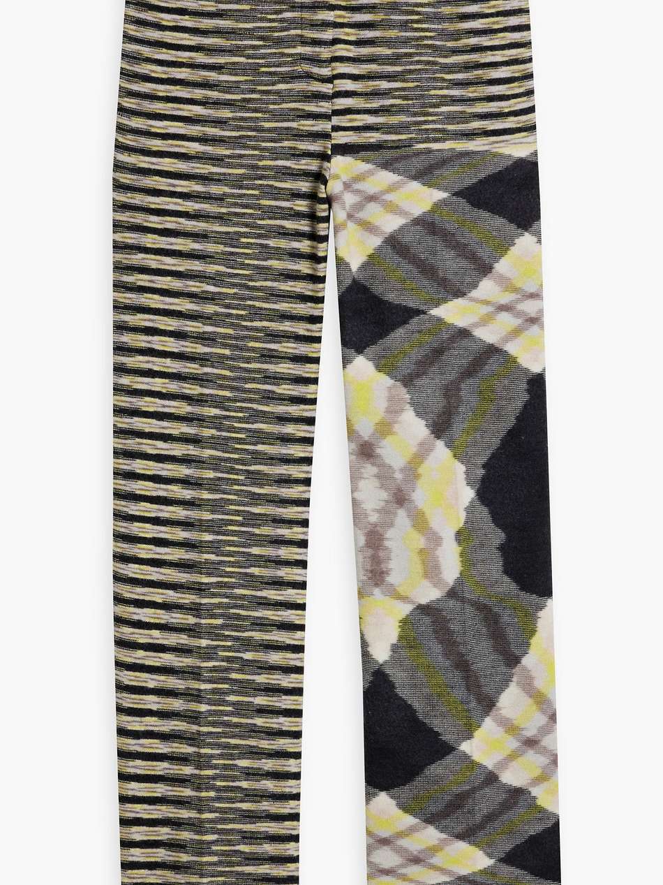 space-dyed knitted straight-leg pants