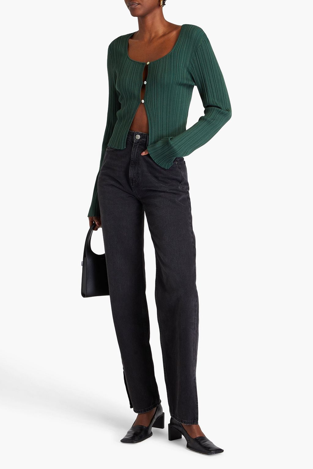 HOLZWEILER Cardigan aus Rippstrick