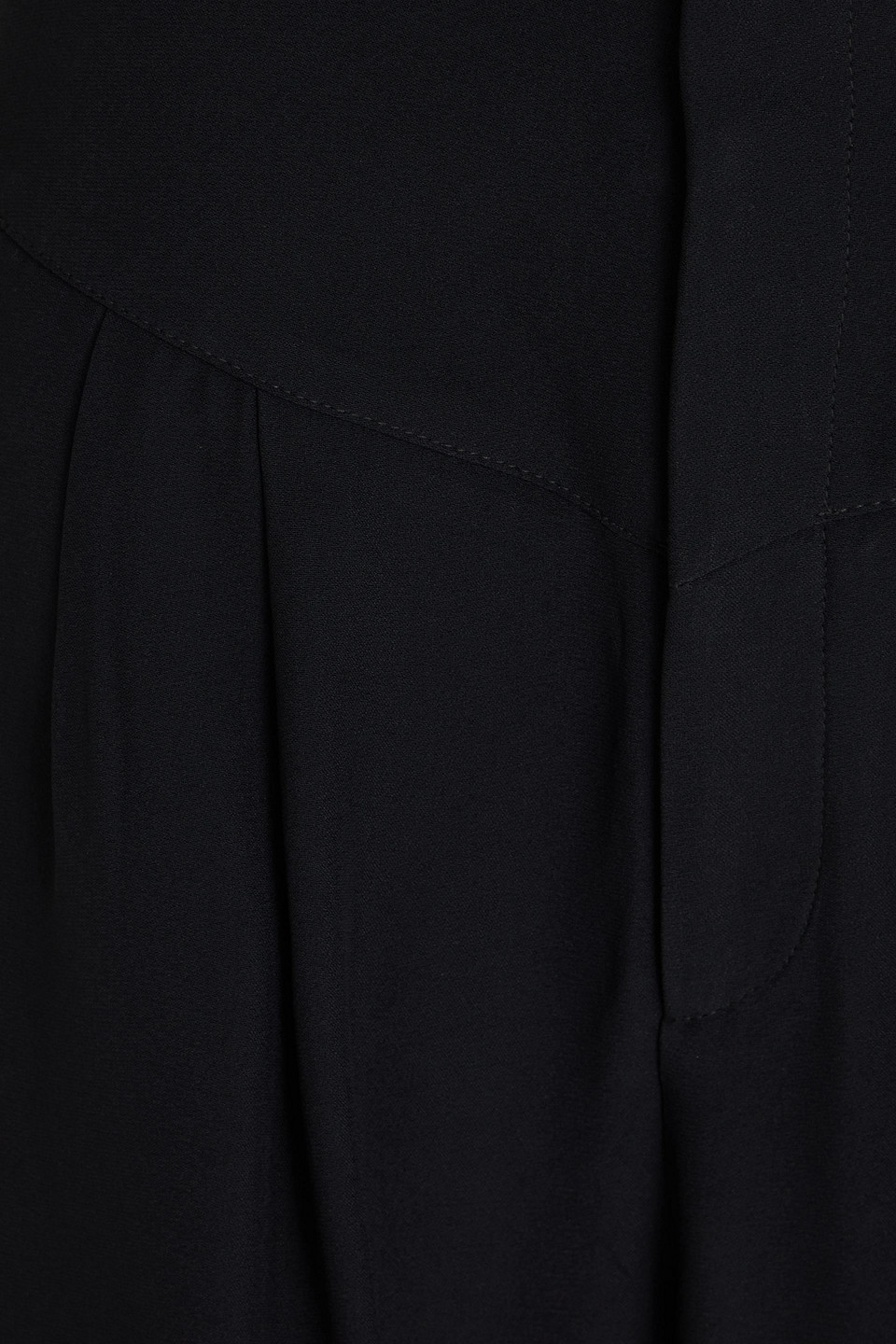 Shop Bite Studios Pleated Crepe Shorts In Black