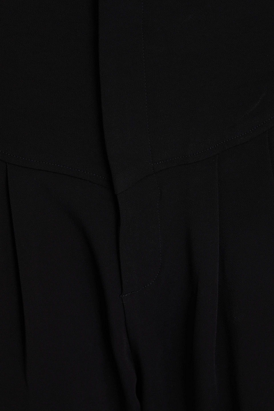 Shop Bite Studios Pleated Crepe Tapered Pants In Black