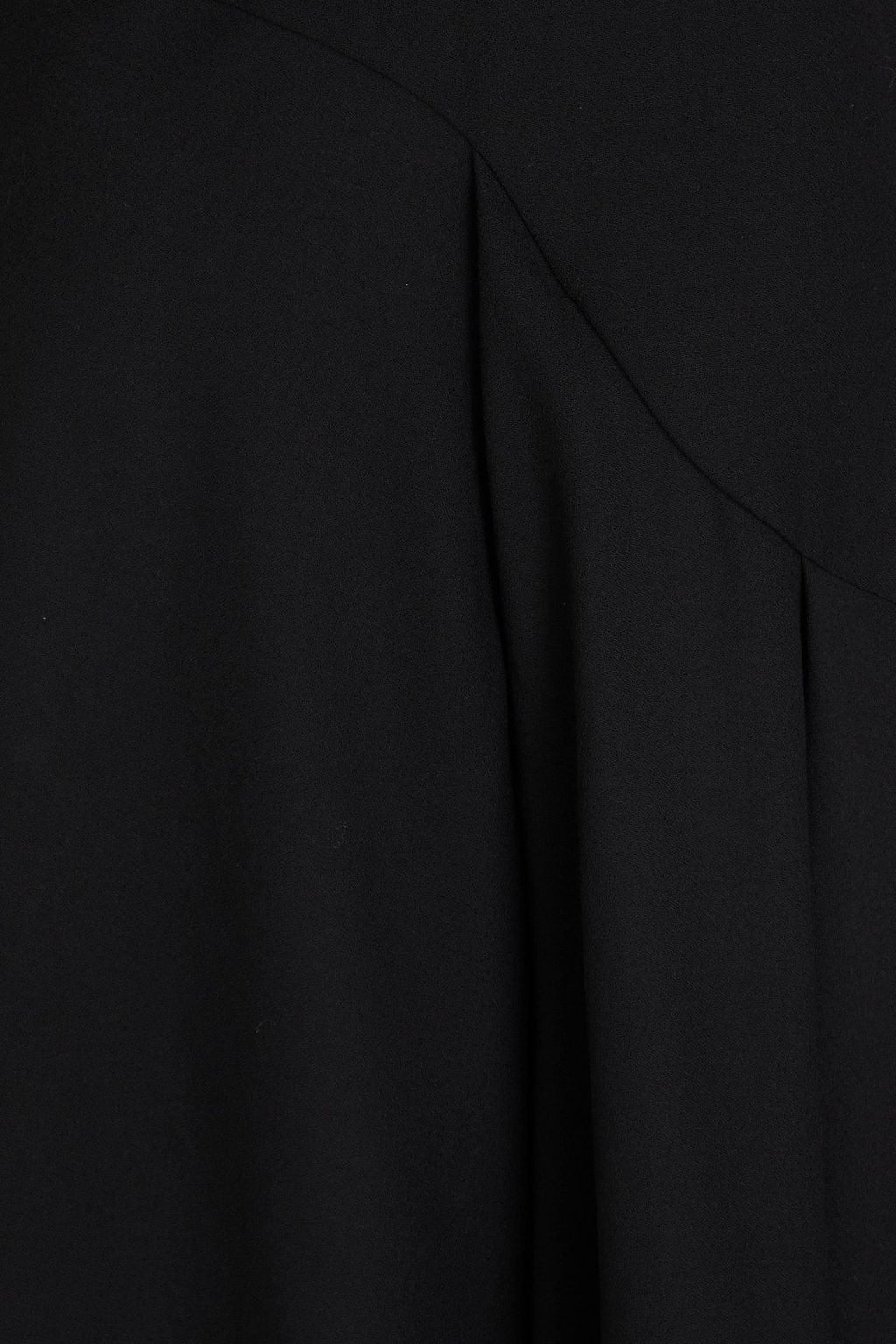 BITE STUDIOS تنورة متوسطة الطول من الكريب والصوف بقصّة غير متماثلة ومزينة بكسرات