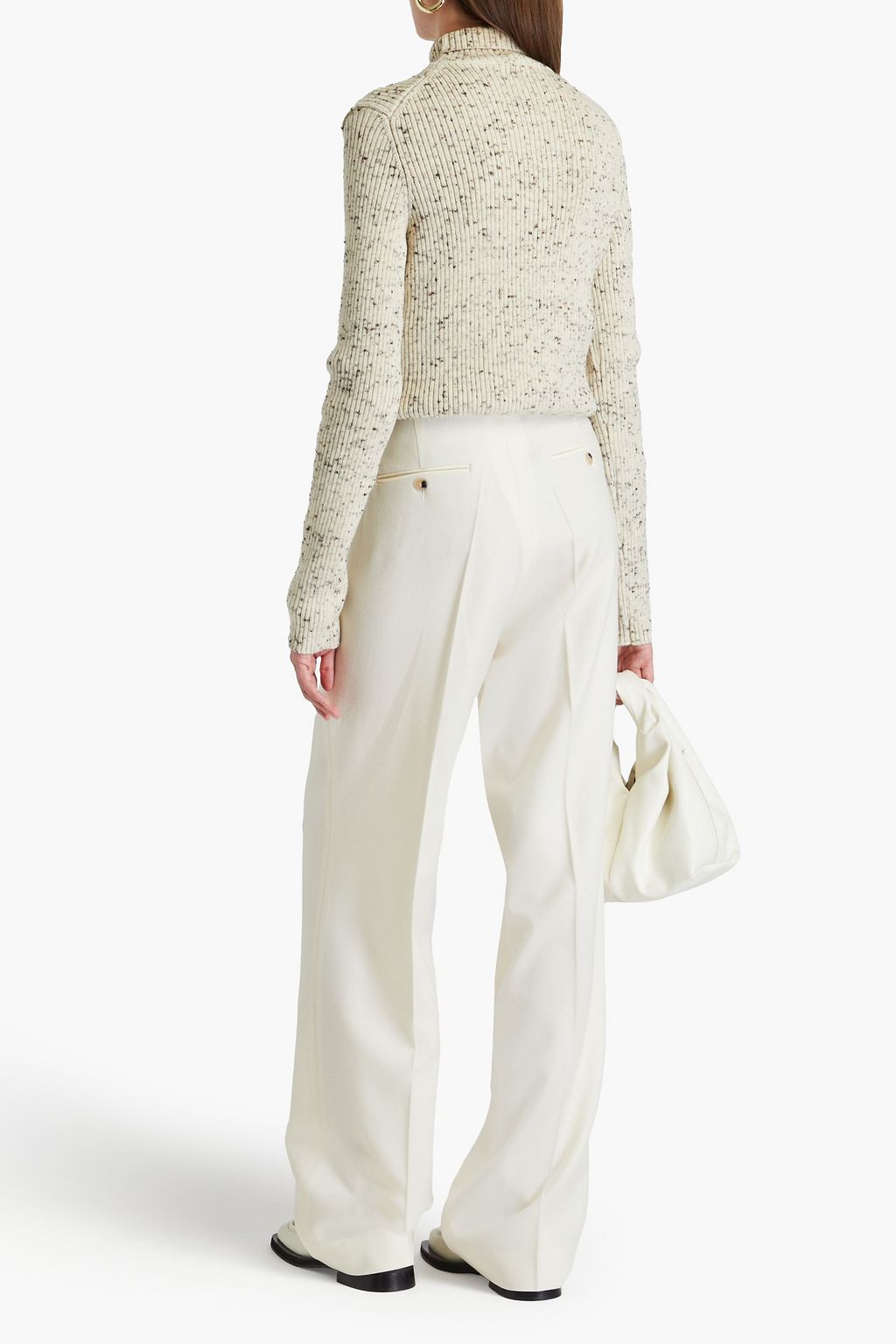 BITE STUDIOS Pleated wool straight-leg pants