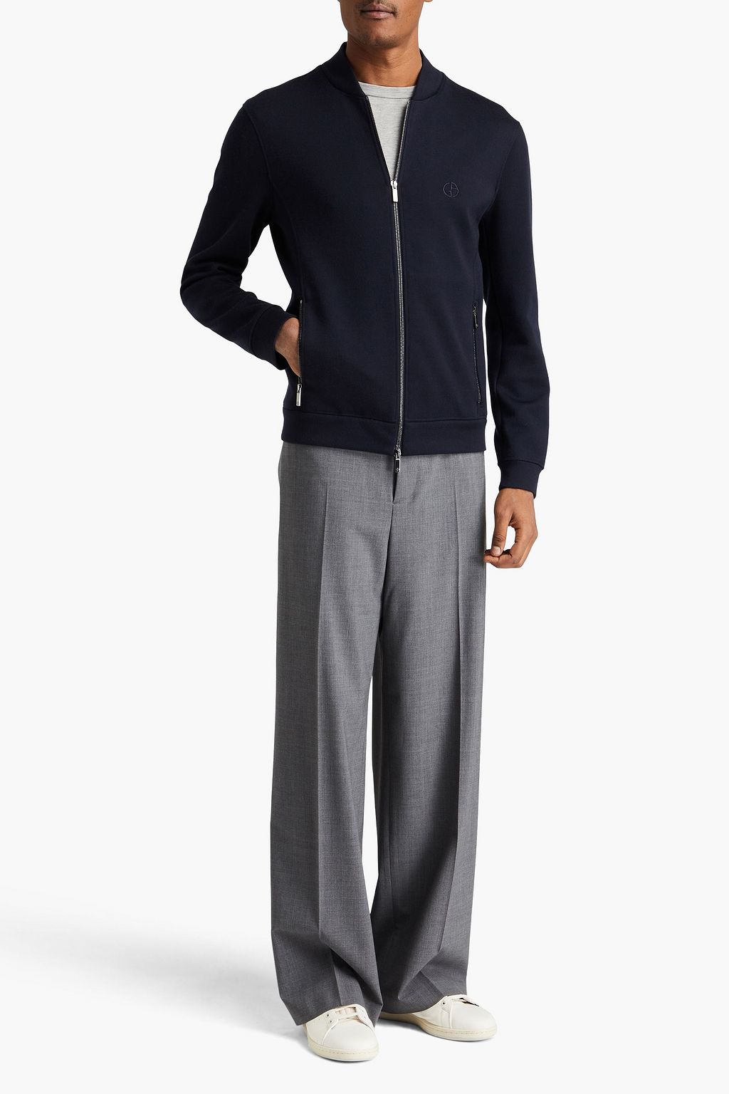 GIORGIO ARMANI Cashmere zip-up sweater | THE OUTNET