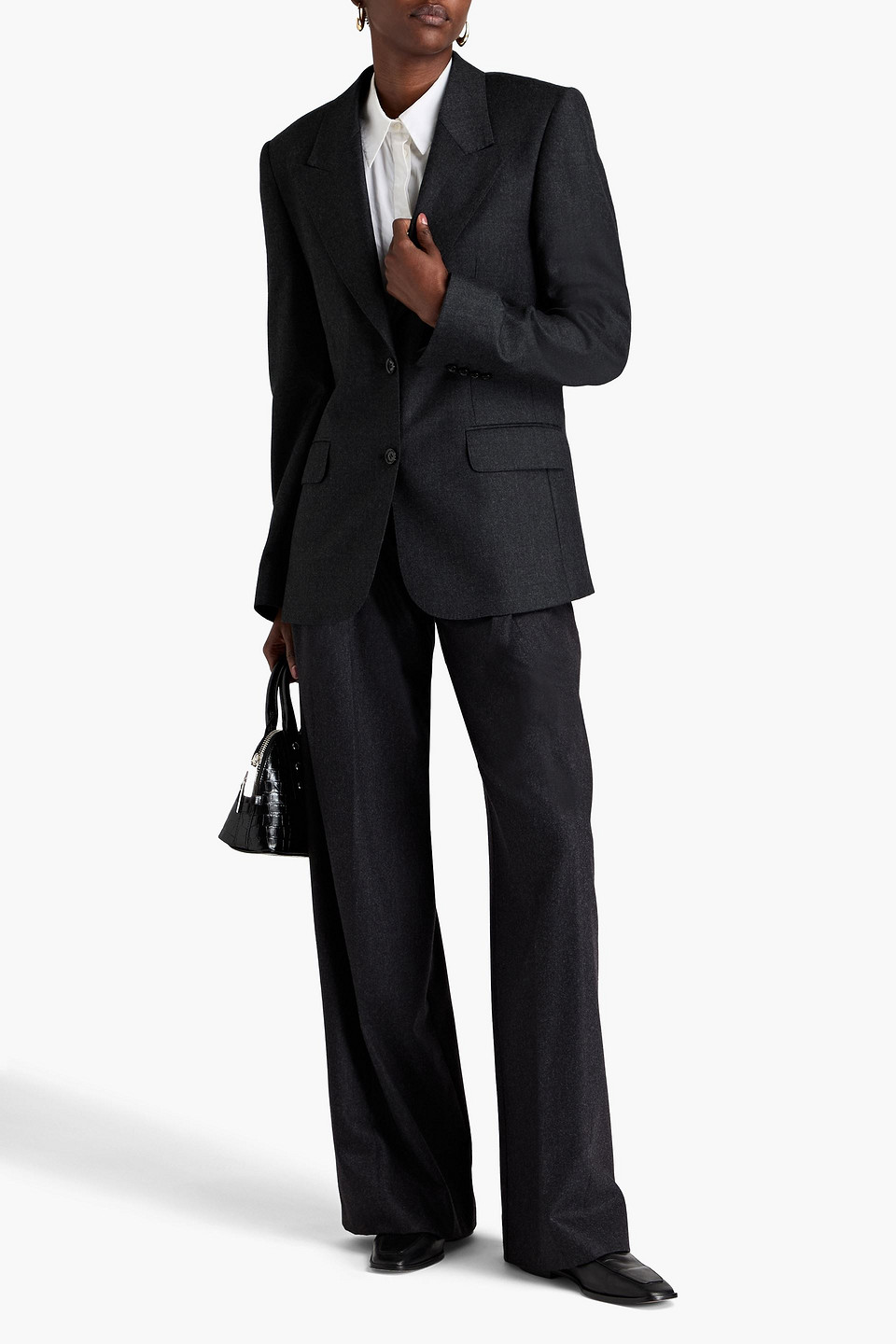  Bite Studios - Wool-twill Blazer - Gray - Uk 10 