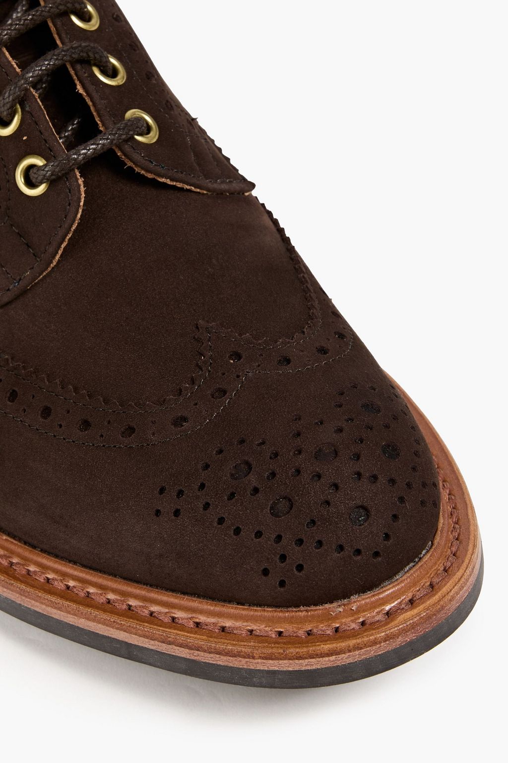 TRICKER'S حذاء بروغ من جلد النوبوك