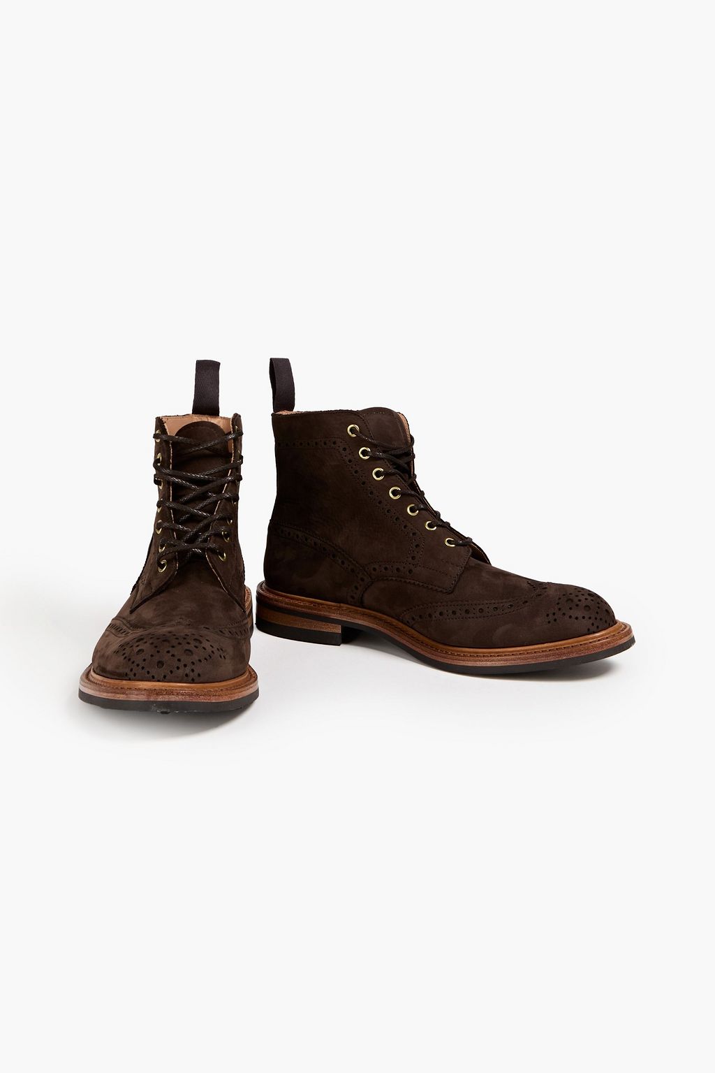 TRICKER'S بوت بروغ من جلد النوبوك
