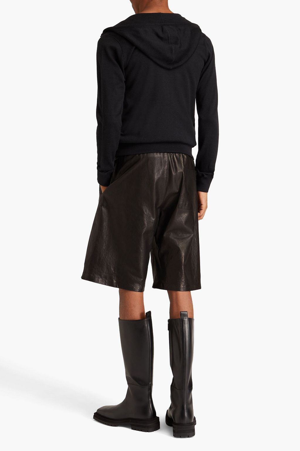 DOLCE&GABBANA Cashmere and silk-blend zip-up hoodie