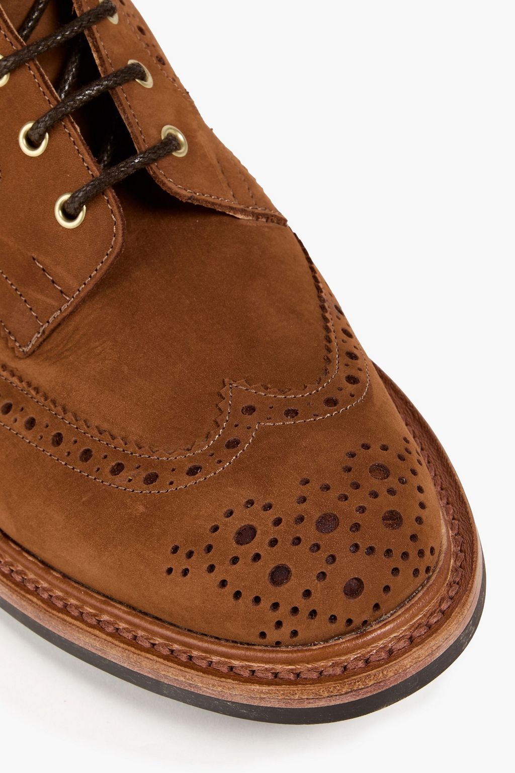 TRICKER'S بوت بروغ من جلد النوبوك