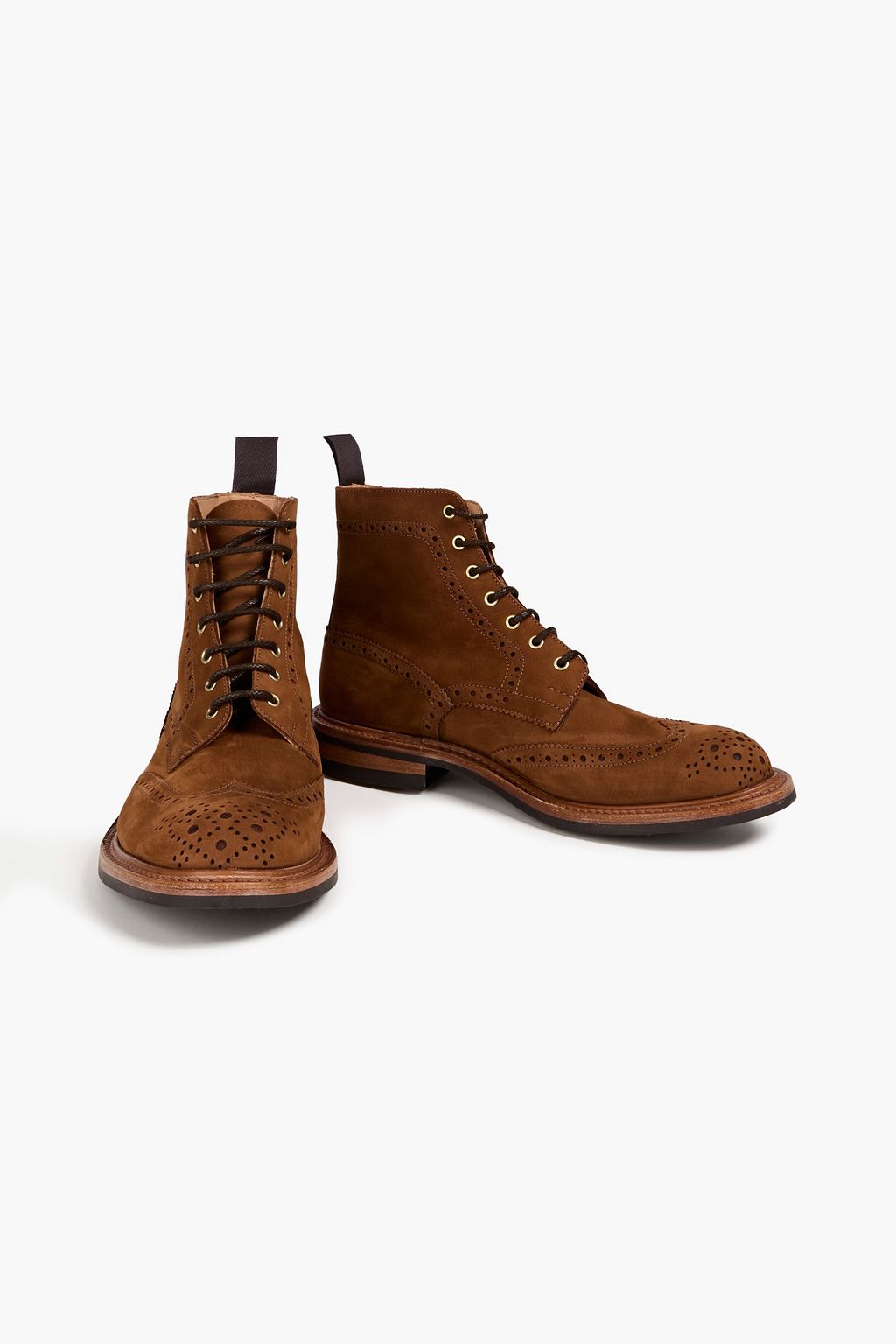 TRICKER'S بوت بروغ من جلد النوبوك