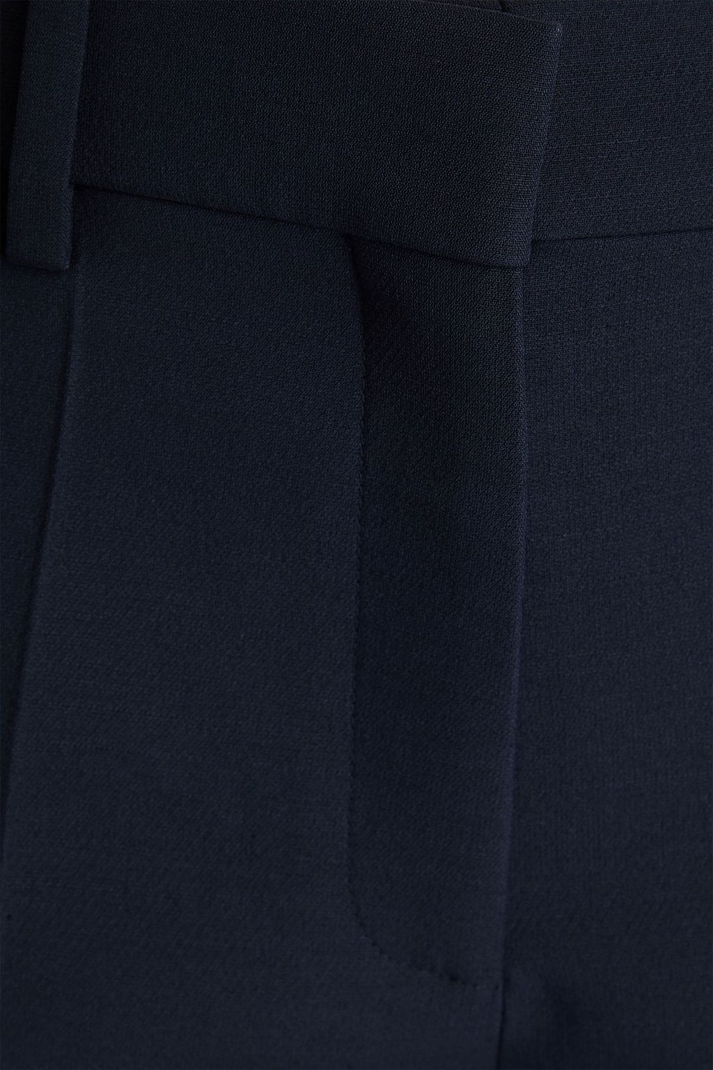 VALENTINO GARAVANI ウール&シルク混クレープ クロップド ストレートレッグパンツ