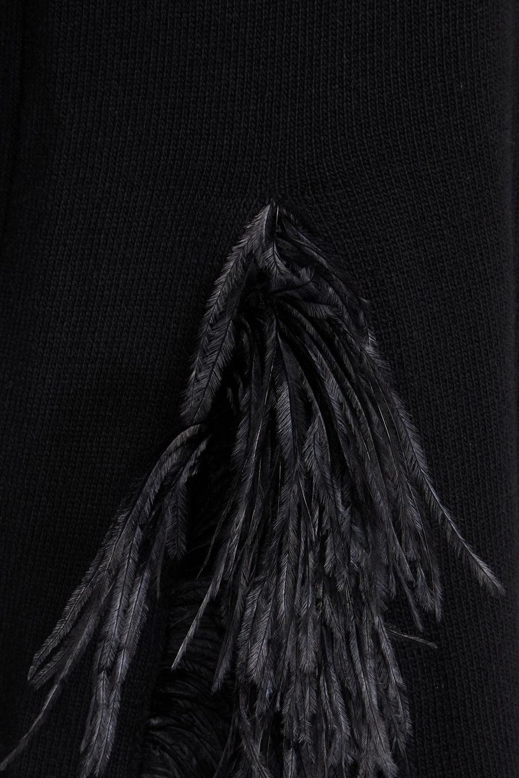VALENTINO GARAVANI Pullover aus Wolle und Kaschmir mit Federbesatz