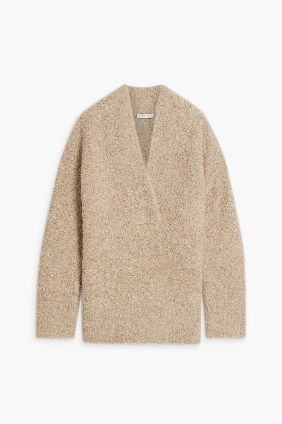 Vince Bouclé-knit Jumper In Beige