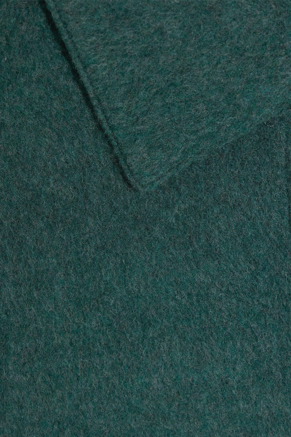 Vince Brushed-felt Shirt Jacket In Teal