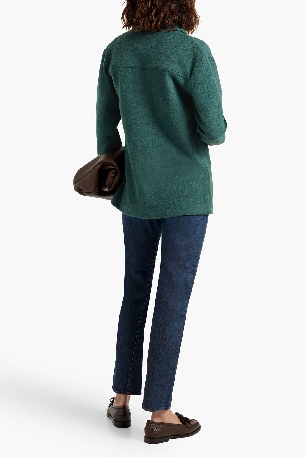 VINCE. Brushed-felt shirt jacket