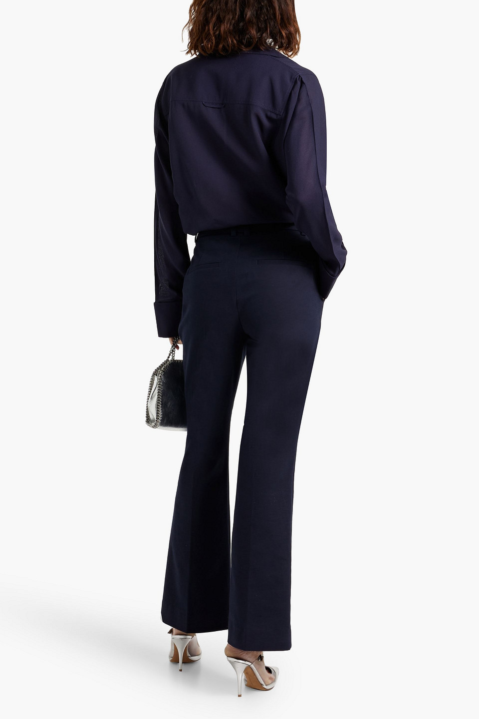 VINCE STRETCH-COTTON BOOTCUT PANTS