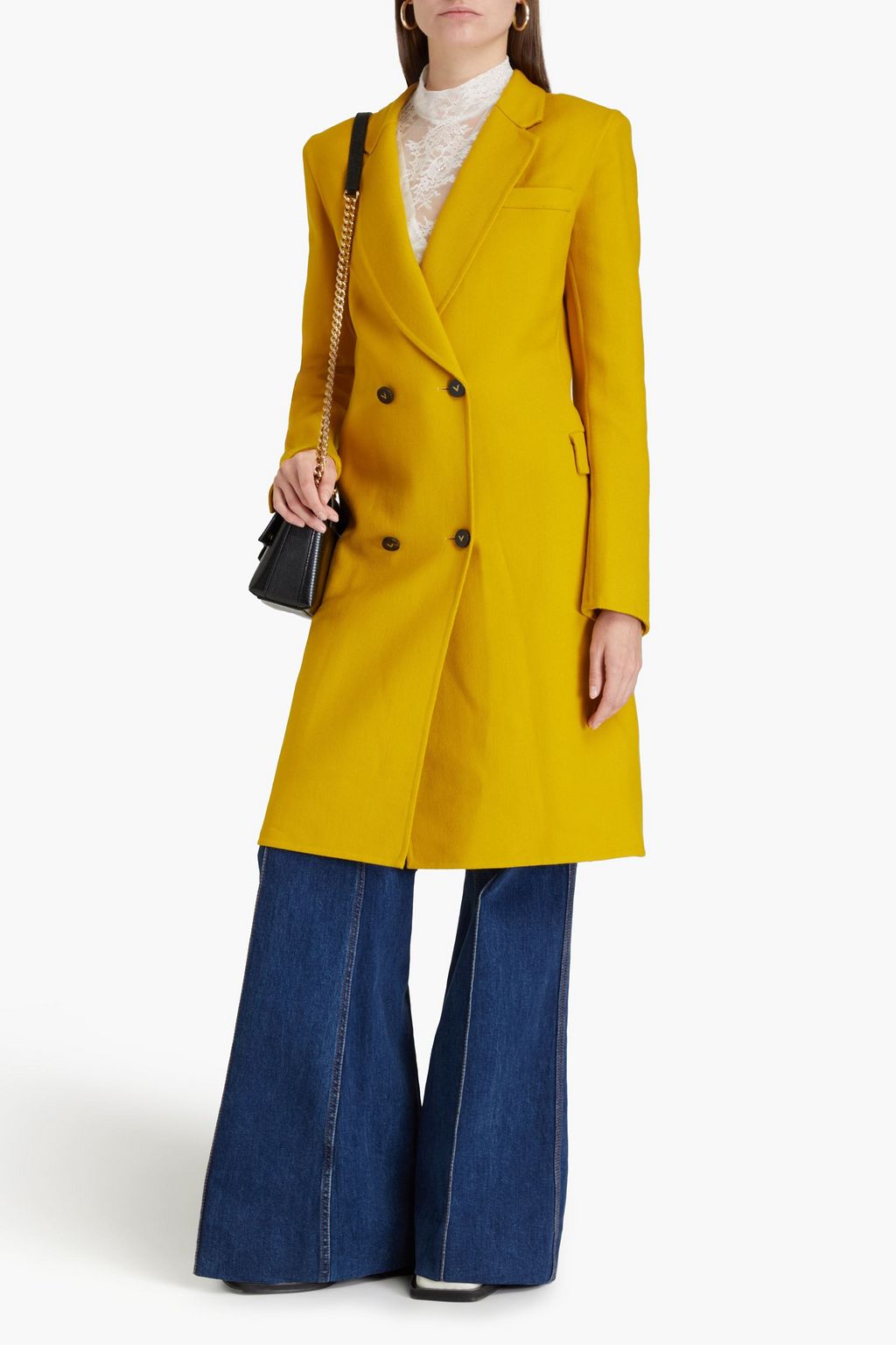 VALENTINO GARAVANI Double-breasted wool and silk-blend twill coat