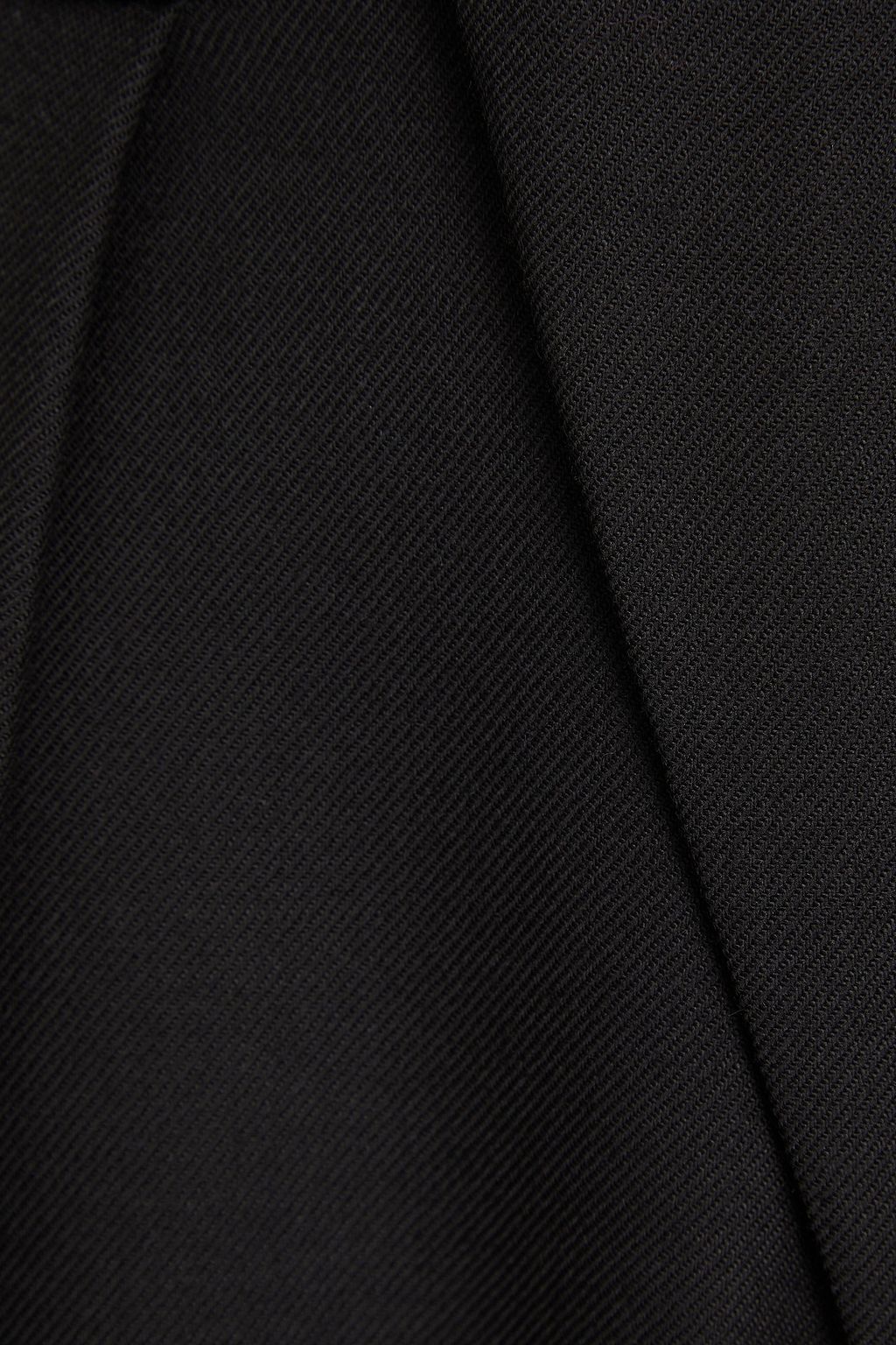 VICTORIA BECKHAM Wrap-effect twill straight-leg pants