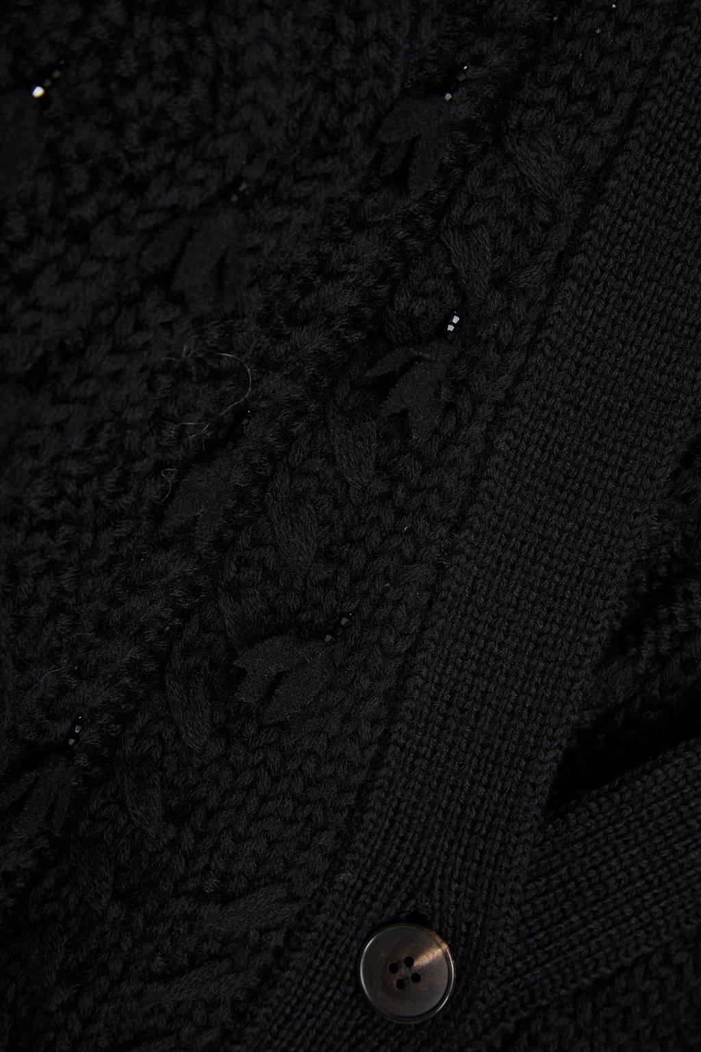 VALENTINO GARAVANI Bead-embellished wool cardigan