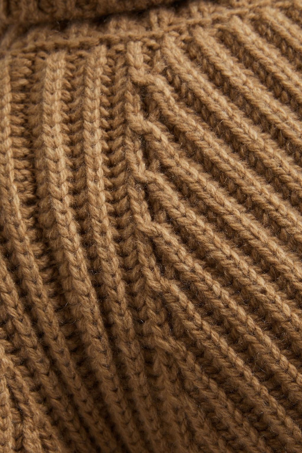 KHAITE Ribbed cashmere turtleneck sweater