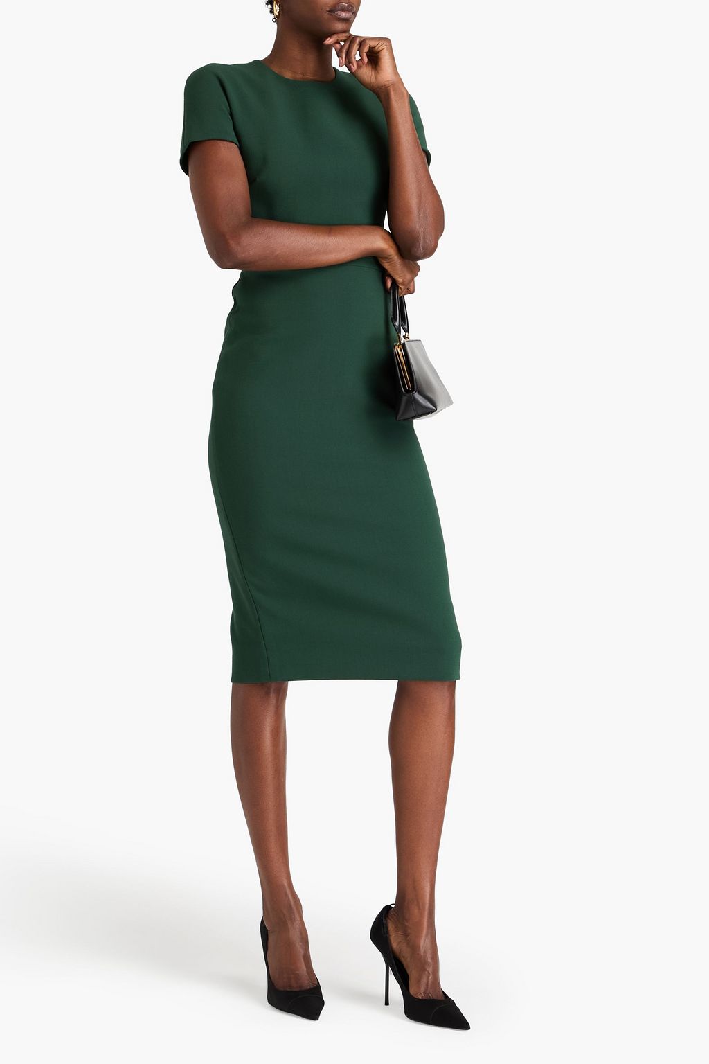 VICTORIA BECKHAM Crepe midi dress