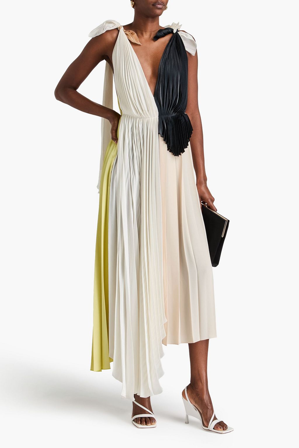 Victoria beckham color block dress cheap