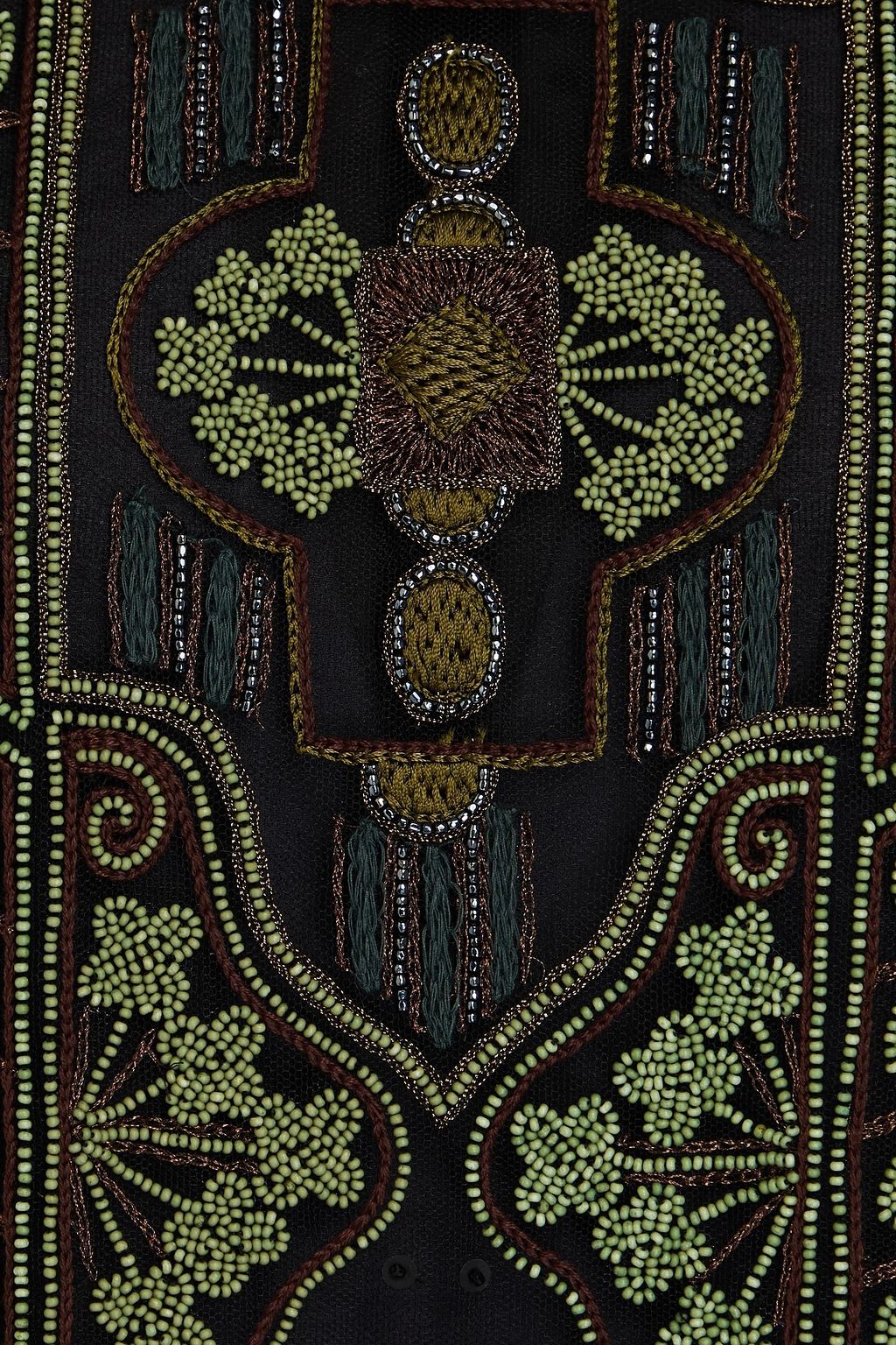 VALENTINO GARAVANI Embellished tulle maxi dress