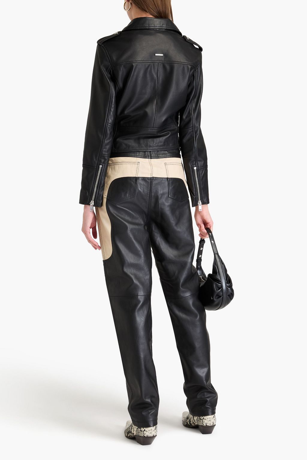 DEADWOOD Joan leather biker jacket