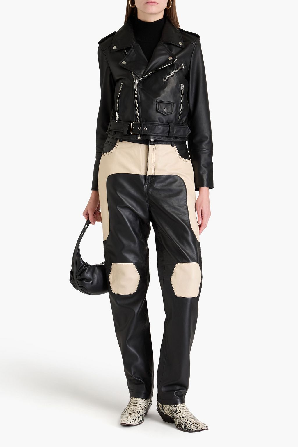DEADWOOD Joan leather biker jacket
