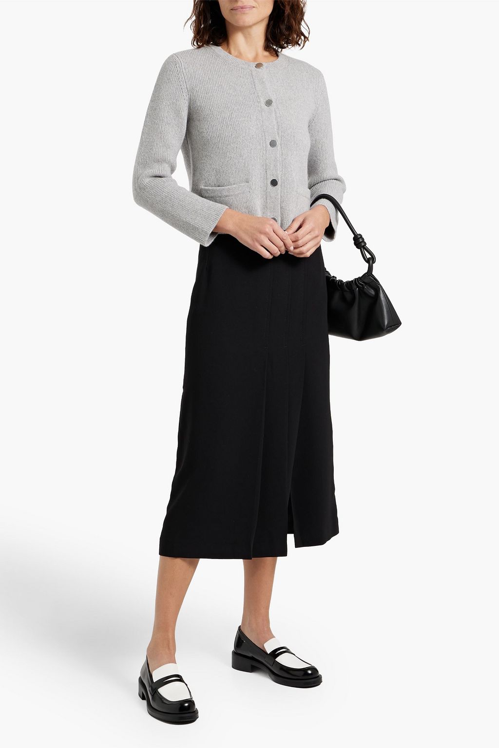THEORY Wool and cashmere-blend cardigan