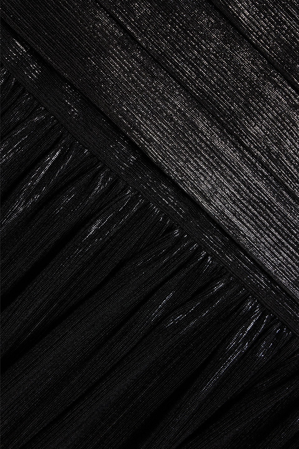 Retroféte Pleated Gown In Black